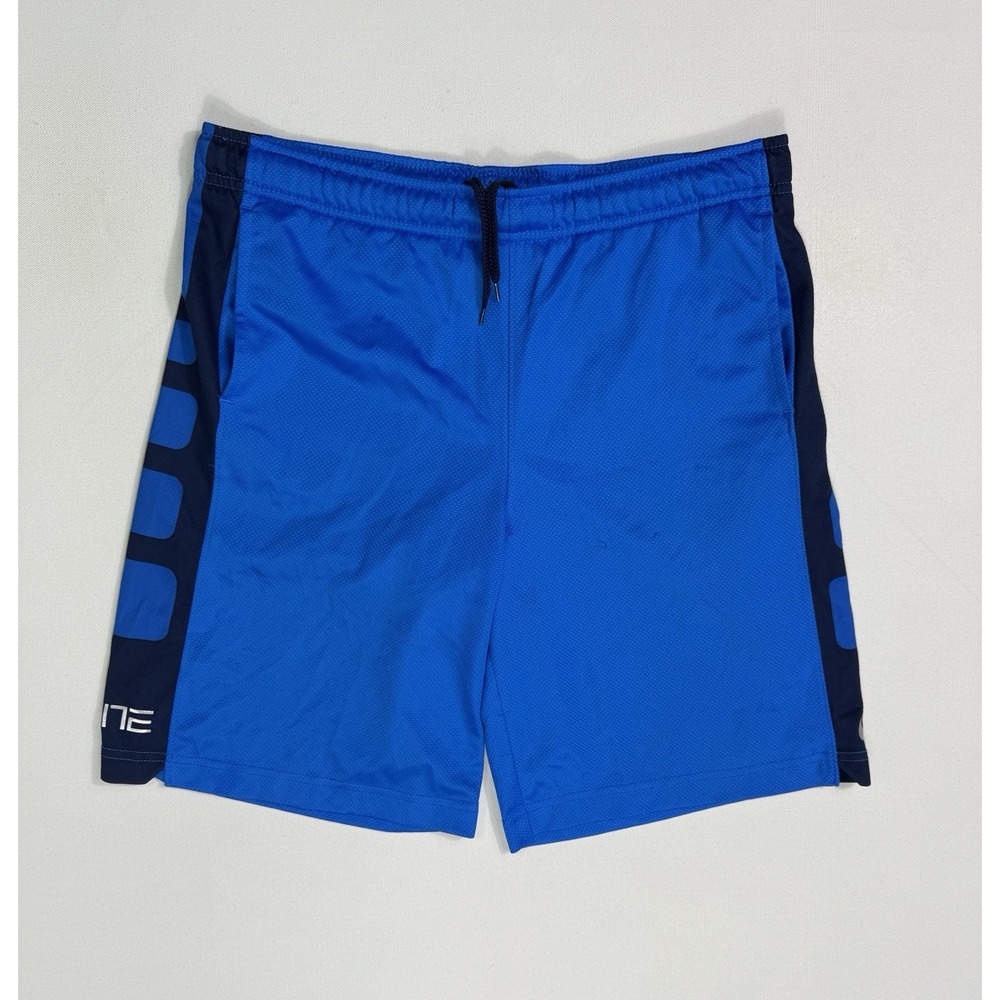 Nike Elite Dri-Fit Basketball Shorts Blue 546649-414 Youth Medium Athletic Gym